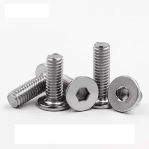 304 Stainless Steel Large Flat Head Hex Socket Screws CM Flat Head Thin Flat Head