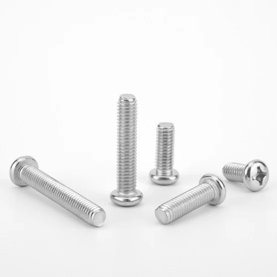 GB818 Chinese National Standard A2-70 High-Strength Fully Threaded 304 Stainless Steel PM Cross-Recessed Pan Head Screws