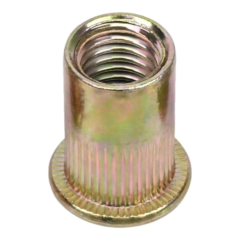 Rivet Nuts M6 Carbon Steel Zinc-Plated Rivet Nuts Cylindrical M3M4M5M8M12 Screw Eye Ring Expansion Anchors