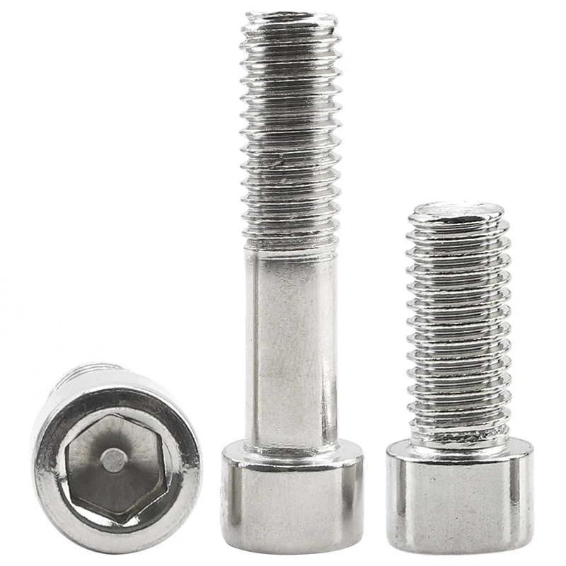 201 Stainless Steel Socket Head Cap Screws Hex Socket Screws A kettle rack. Screws Cylindrical Head Hex Socket Bolts M3M4M5M6M8