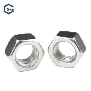 White Zinc-Plated Hex Nuts 304/316/201 Hex Nuts Zinc-Plated Bolts Cap Thin Paragraph Black M2-M64