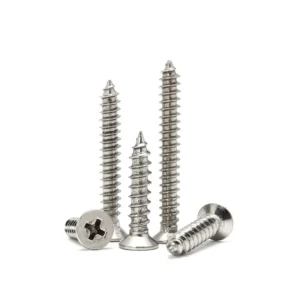 Wu Wang Screws Countersunk Head GB846 Self-Tapping Screws 201 Stainless Steel M4M5 Screws Countersunk Head Self-Tapping Stainless Steel Screws