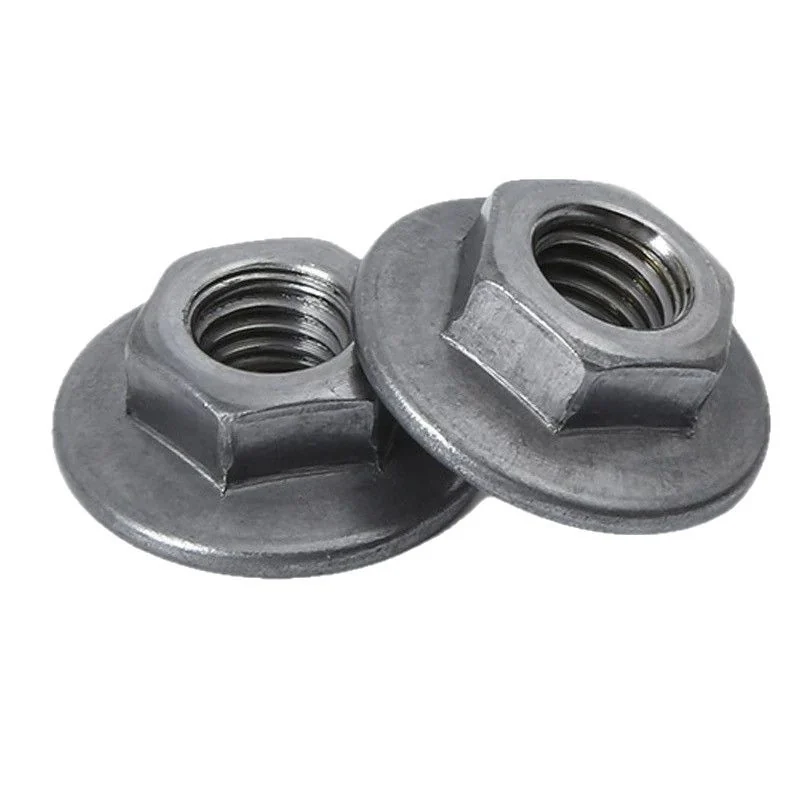 Hex Large Flange Pan Nuts Carbon Steel Hex Head Flange Pan Wide Nuts Large Side Weld-On Flange Nuts