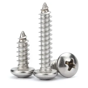 201 Stainless Steel Cross-Recessed Round Head / Pan Head Self-Tapping Screws / GB845M2M2.5M3M4M5M6