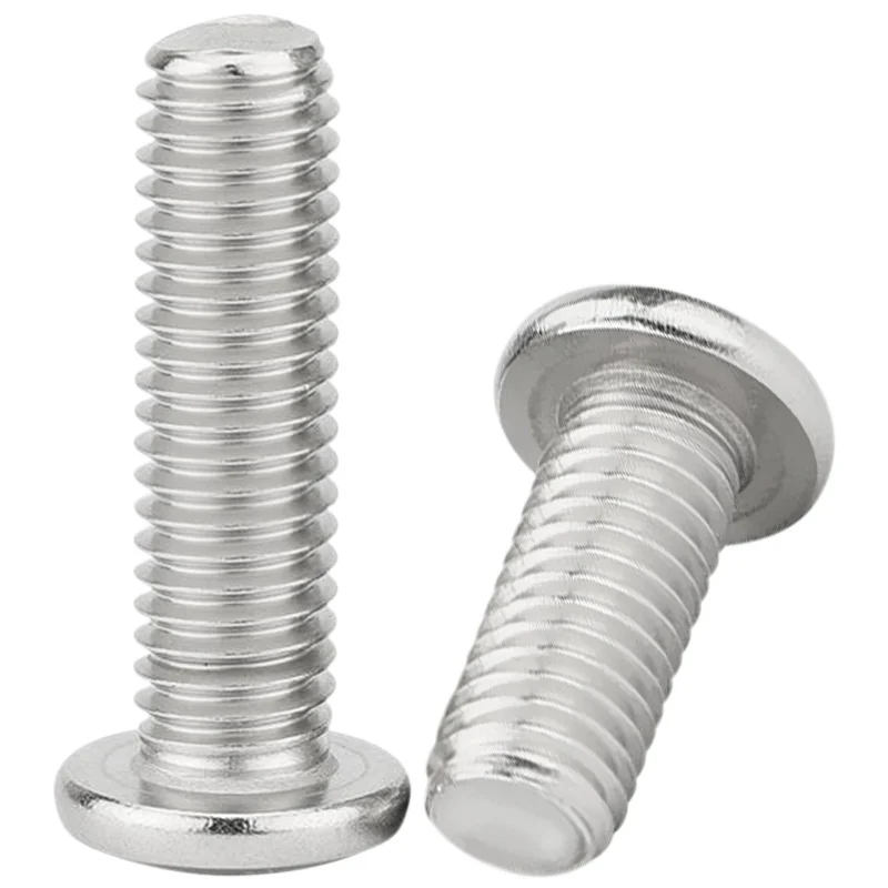 Iron Zinc-Plated Chamfered Button Head Cross-Recessed Machine Screws M3M4M5M6M8M10