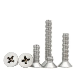 201 Stainless Steel Flat Head Cross-Recessed Countersunk Head Screws KM Small Head Countersunk Machine M3/M4/M5/M6/M8