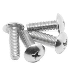 TM Large Truss Head Cross-Recessed Machine Screws Machine Thread Screws Truss Head Screws Mushroom Head Machine Thread Screw Nickel silver.M2/M3/M4/M5/M6