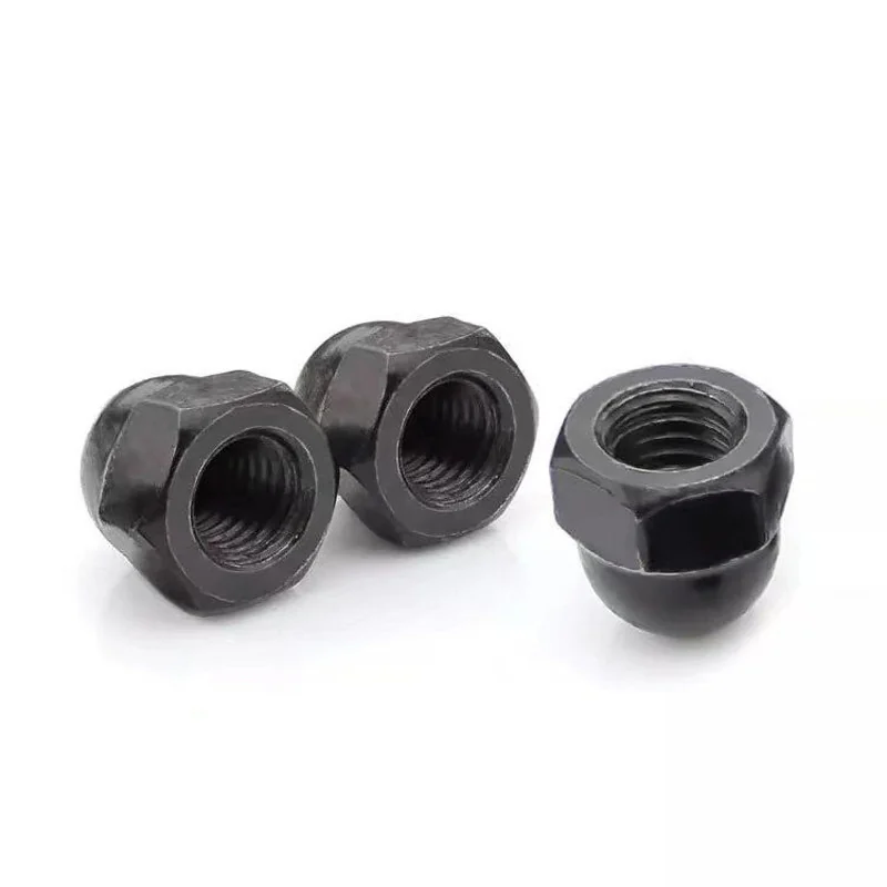 Blackened Cap Type Black Cap Form Nuts Lights Fine Thread Cap Nut Cap Nuts Electrical Plated Blackened Cap Nut