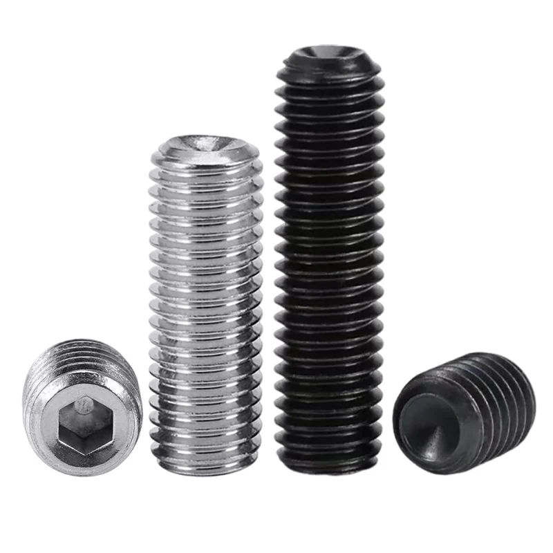 304 Stainless Steel Cup Point Set Screws Hex Socket Machine m 201 Headless Set DIN916
