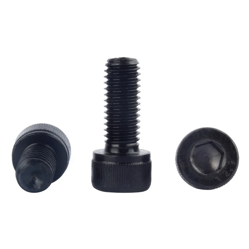 Grade 12.9 Black Fully Threaded Socket Head Cap Screws M1.4-M4 Carbon Steel