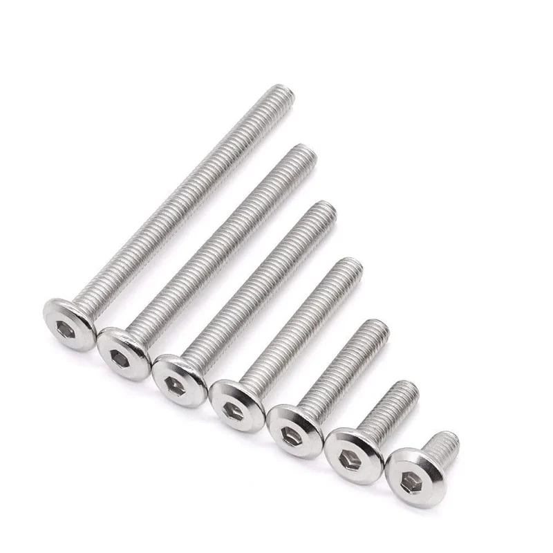 Carbon Steel 4.8Level Black Chamfered Hex Socket Screws Furniture Screws M5M6M8 Bed Box Iron Artists Shelving The shelf. Bolts