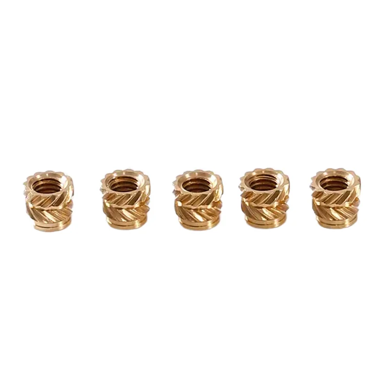 3604 Copper Heat-Set Threaded Inserts Injection-Molding Copper Nuts Diagonal Knurl Copper Insert Pieces Knurled Nuts Imperial Knurled Copper Nut Copper Insert Enter
