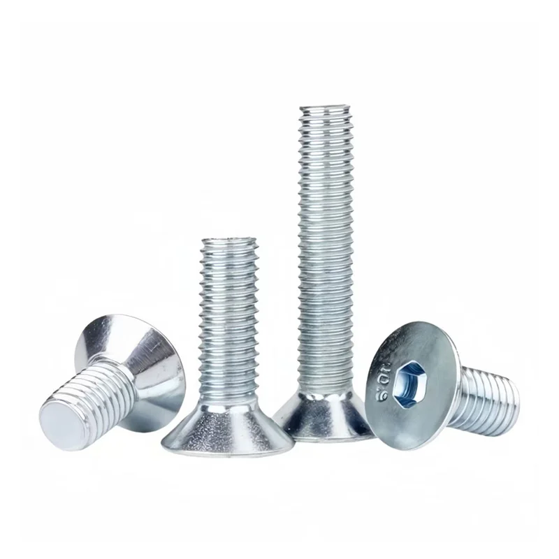 Grade 10.9 Zinc-Plated DIN7991 Hex Socket Countersunk Screws