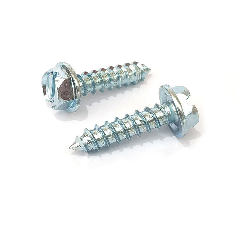 Non-Standard Screws Hex Flange Self-Tapping Screws Pointed Tip Slotted Underground Anti-Slip Tooth Lock Expansion Anchor Carbon Steel