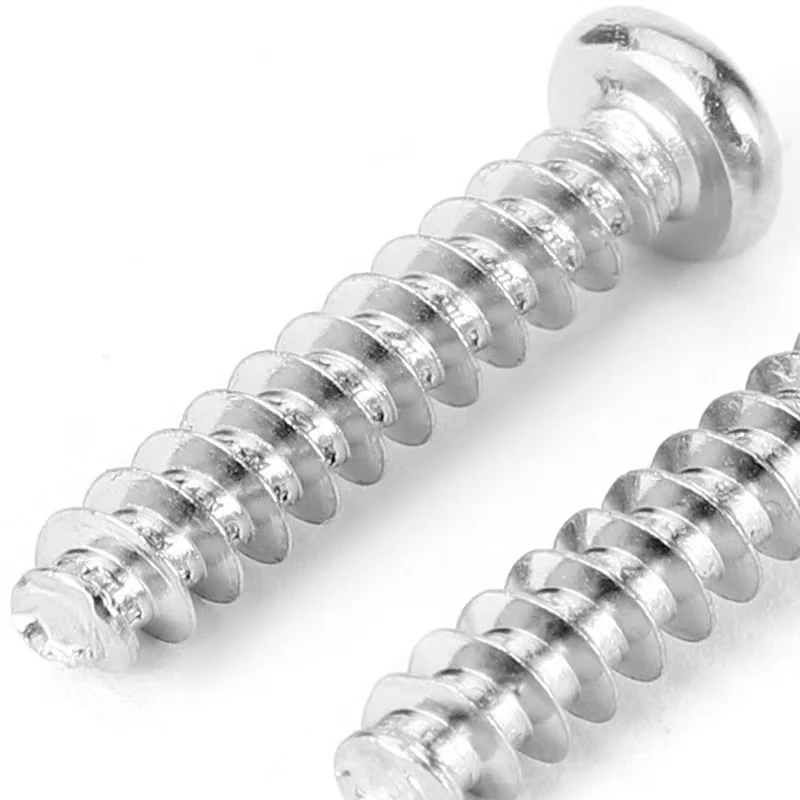 Stand hair. PB Cross-Recessed Pan Head Flat End Self-Tapping Screws M1~M5 304 Stainless Steel Self-Tapping Screw Break Tip Self-Tapping