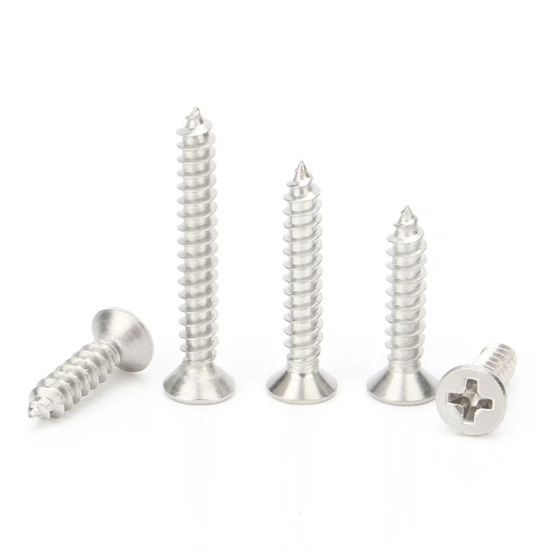 Stainless Steel Cross-Recessed Countersunk Head Self-Tapping Screws