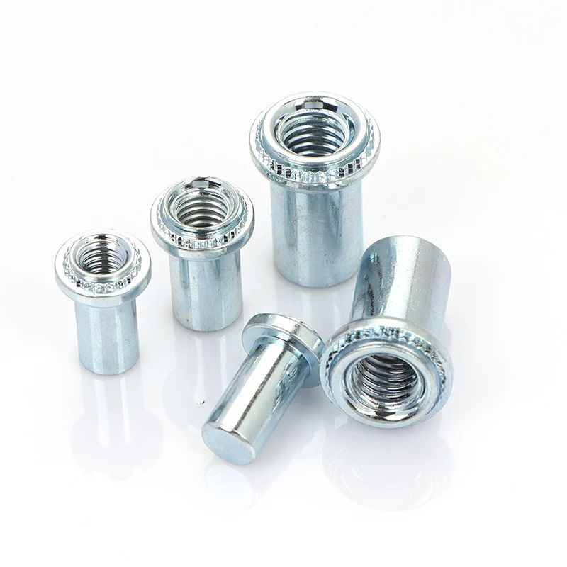 Shenzhen. B-M3M4M5M6M8-0/1/2 Carbon Steel Shoulder Serrated Sealing Nuts Self-Clinching Water-Resistant Nuts Stud