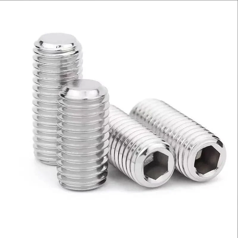 304 Stainless Steel Hex Socket Flat Point Machine m Screws Headless Set Screws Set Key. m Set Screws M3M4M5M6