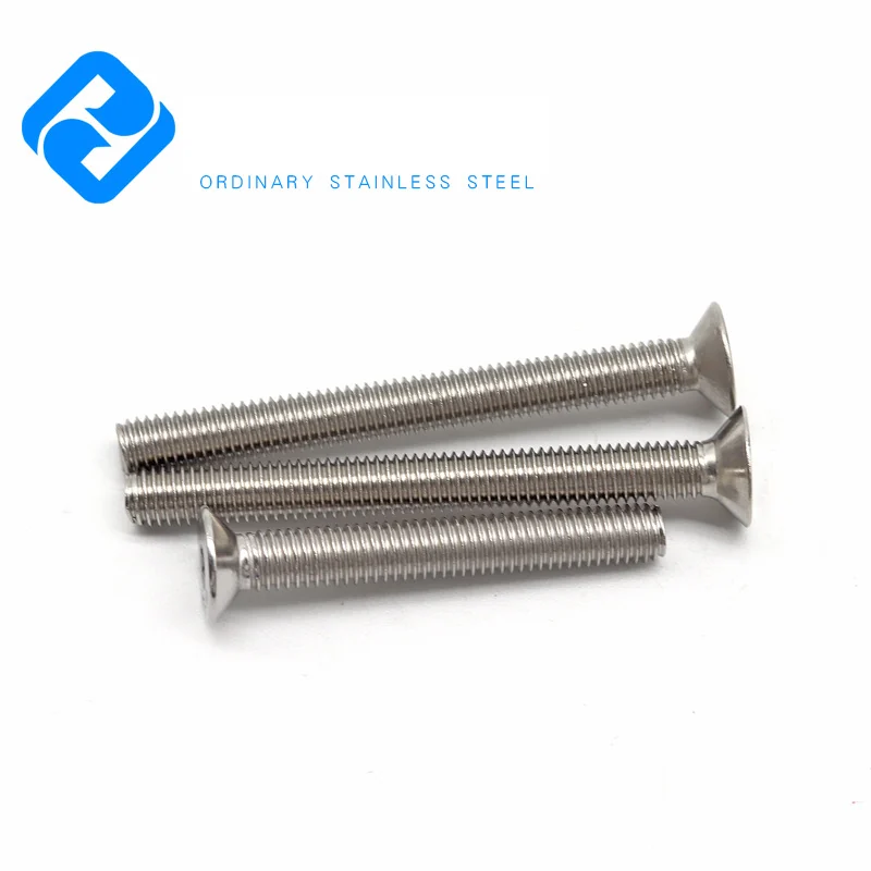 201/304 Stainless Steel Hex Socket Countersunk Head Screws Flat Head M10*10/12/16/20-60