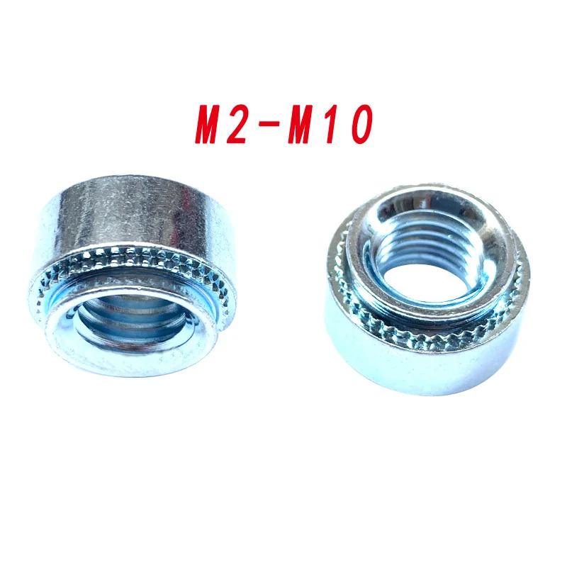 Self-Clinching Nuts Press Plate Nuts Press Duh. Nuts Self-Clinching Pieces Carbon Steel Blue Zinc M3M4M5M6M8M10