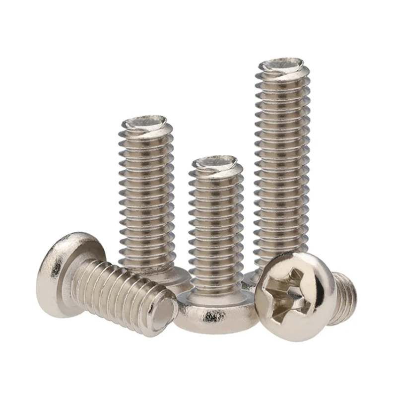 PM Carbon Steel Nickel-Plated Cross-Recessed Pan Head Screws Small GB818