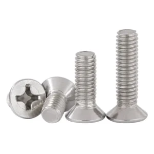 304 Stainless Steel Cross-Recessed Countersunk Head Screws Flat Head Machine Electronics Small M1M2M3M4M10