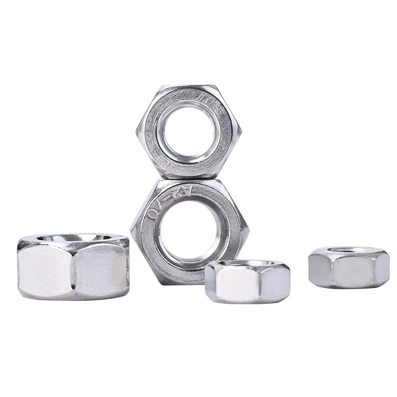 304/201/316 Stainless Steel Hex Nuts DIN934 External Locking