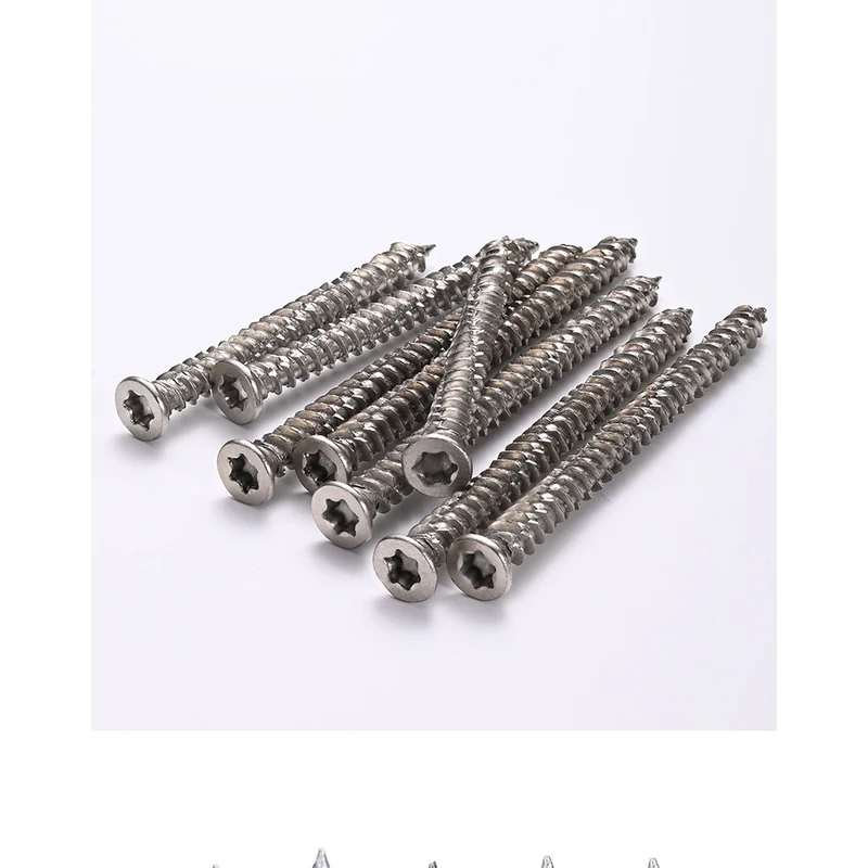 Iron Zinc-Plated German self-cut. Screws Break the bridge. Aluminum Doors and Windows Install Screws Hardened 410 Stainless Steel Autocut Screws