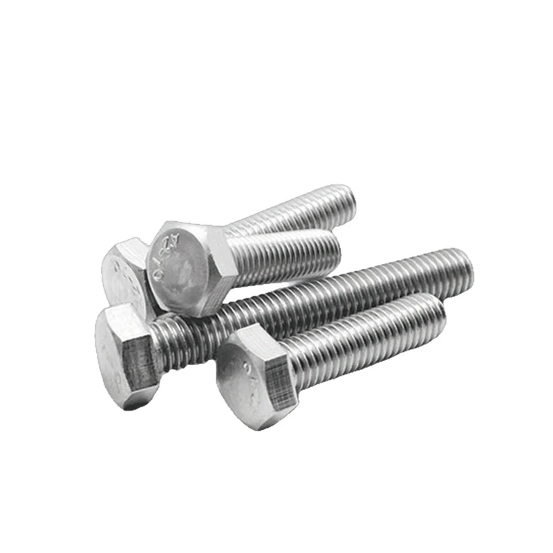 304 Stainless Steel Hex Bolts DIN933M4-M16 Fully Threaded Screws Hex Head Screws