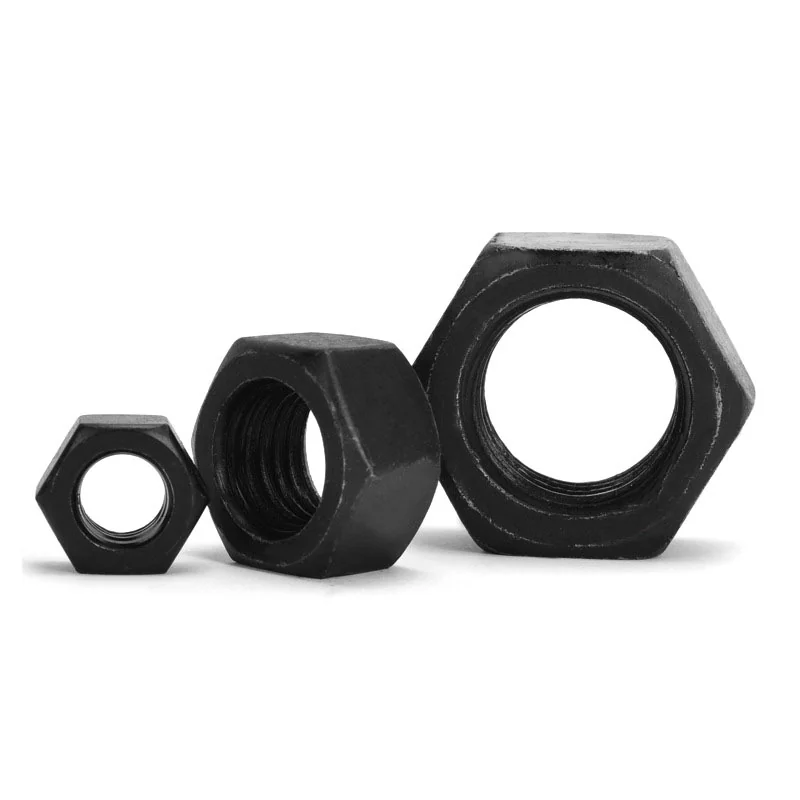 Grade 8.8 Hex Head High-Strength Hex Nuts Blackened Right-Hand Thread Left-Hand Thread Grade 10