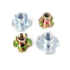 Guangdong Thick Four-Prong T-Nuts Claw Nuts Wood Plate Insert Nuts Furniture Four-Prong Screw