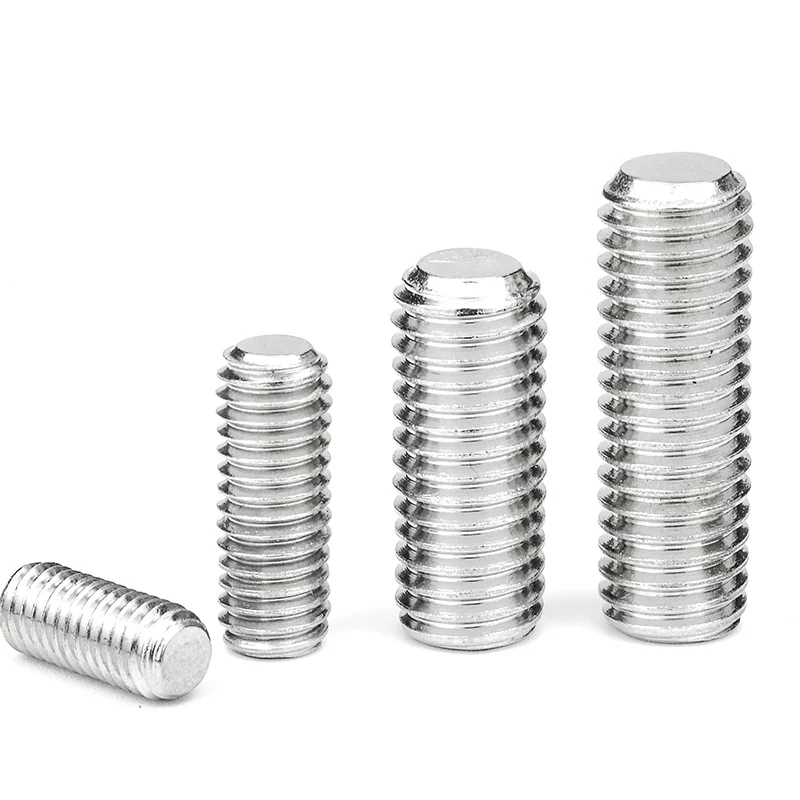 304 Stainless Steel Hex Socket Flat Point Machine m Screws Headless Set Screws Set Key. m Set Screws M3M4M5M6