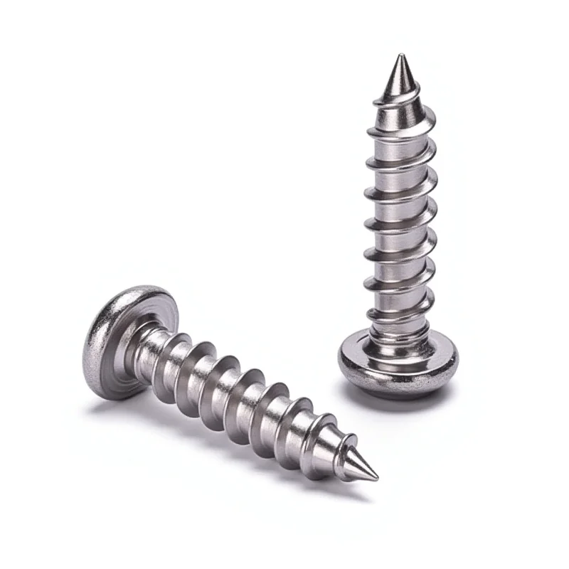 201 Stainless Steel Button Head Round Head Cross-Recessed Self-Tapping Screws Small Pan Head GB845