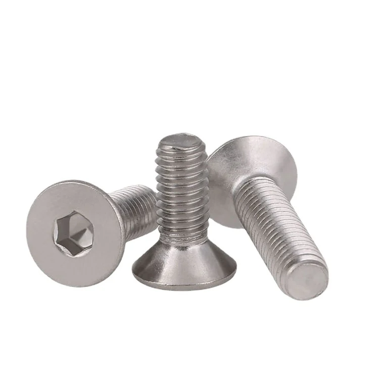 DIN7991 Flat Head Hex Socket Countersunk Head Screws 304 Stainless Steel M2-M16