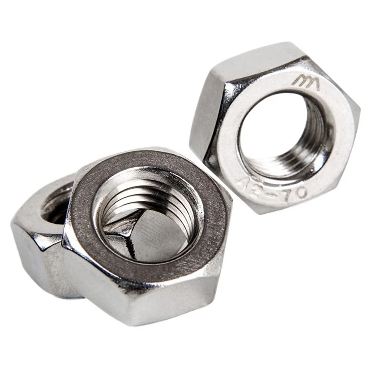 201/304 Stainless Steel Hex Nuts M3M4M5M6M8M10M12m