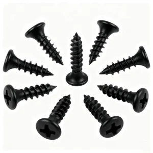 Drywall Screws Black Phosphorus Self-Tapping Screws High-Strength Countersunk Head Cross-Recessed Come on. Thread Wall Plate Gypsum Plate Drywall Screws