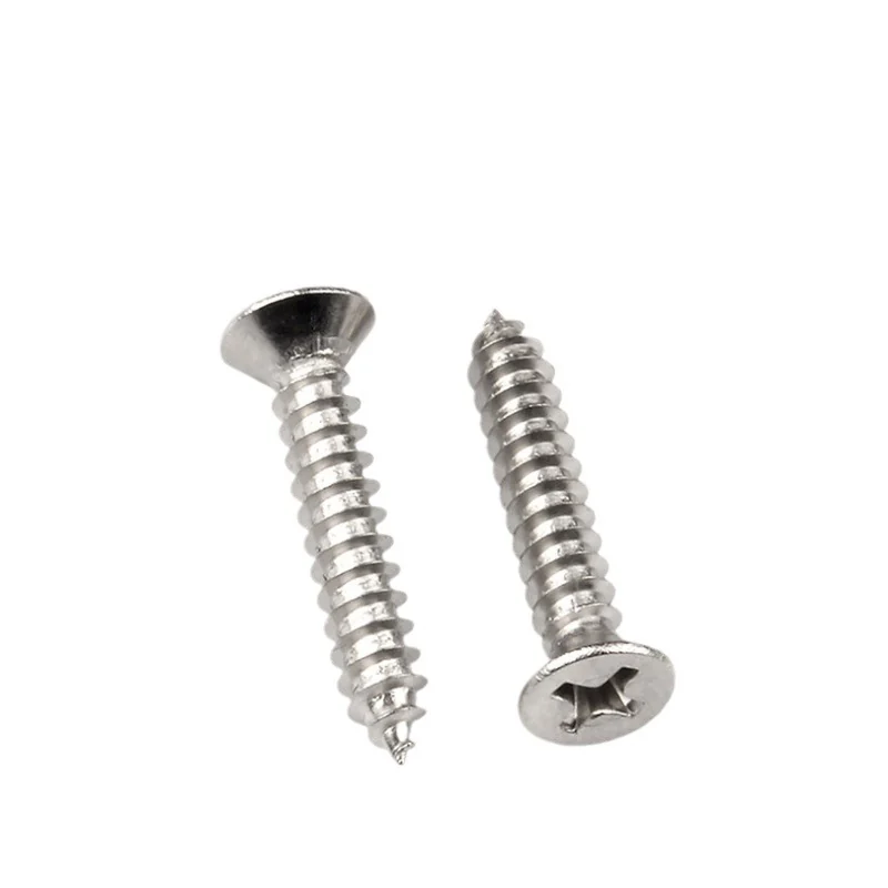 Nickel-Plated Cross-Recessed Countersunk Head Self-Tapping Screws