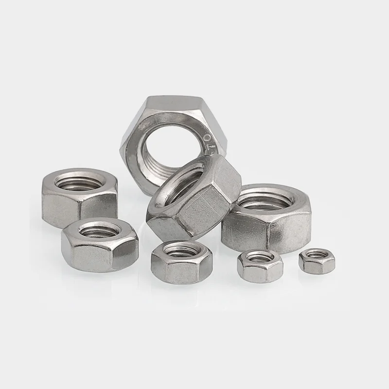Stainless Steel 304 Hex Nuts M3M4M5M6M8M10M12M14M16M18M20M22M24M27