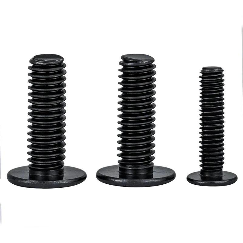 CM Large Truss Head Cross-Recessed Screws Flat Head Black M4 Large Flat Head Computer M4/M5/M6