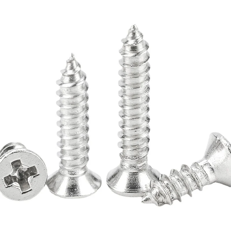 Stainless Steel Cross-Recessed Countersunk Head Self-Tapping Screws