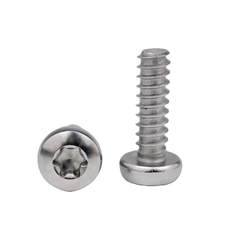Pan Head Hexalobular Flat End Self-Tapping Screws GB2670.1 Flat End B Type Button Head Hexalobular Cut Tip Screws 304 Stainless Steel