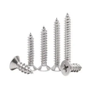 304 Stainless Steel Cross-Recessed Countersunk Head Self-Tapping Screws KA Wood Flat Head M1M2M3M4M5M6M8