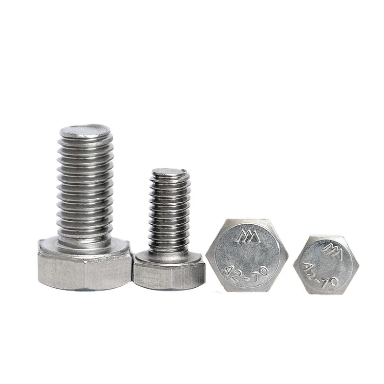 DIN933 Fully Threaded Hex Bolts M3-M18 304 Stainless Steel