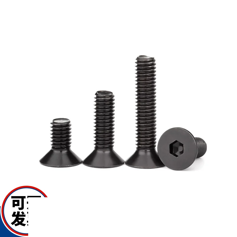304 Stainless Steel Blackened Hex Socket Countersunk Head Screws Machine DIN7991 Black For