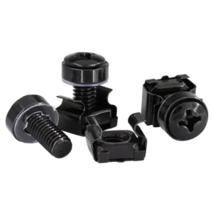 304 Stainless Steel Crown Equipment Cabinet Screws Nickel-Plated Clip Nuts Black Zinc Network exchange server M5M6