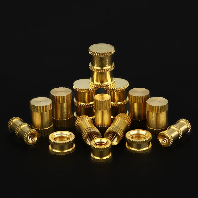 M3-16 Injection-Molding Blind Hole Embedded Copper Knurled Threaded Inserts B Type Pieces