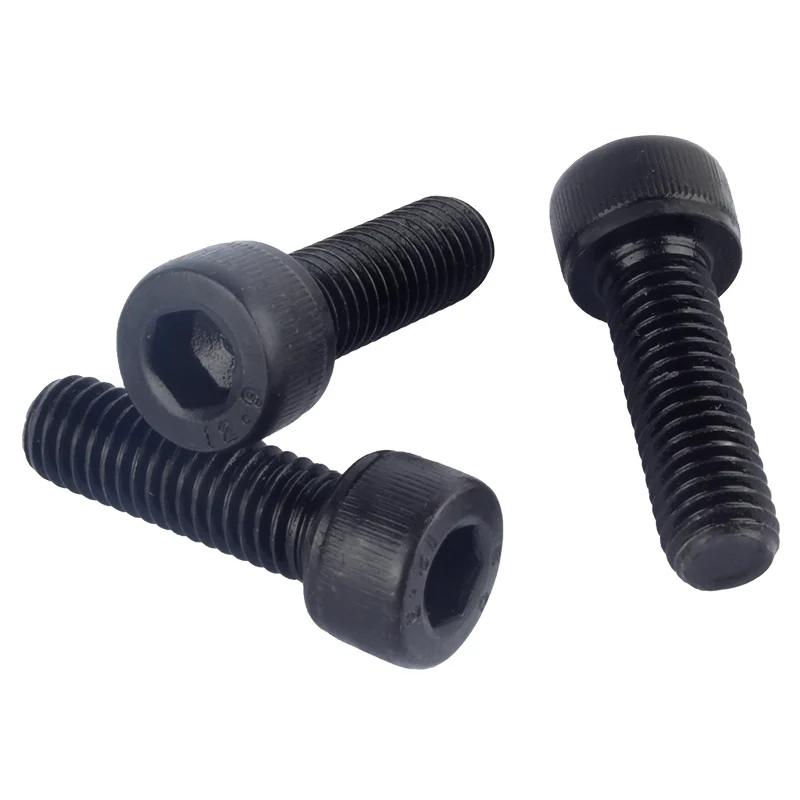 Grade 12.9 Black Fully Threaded Socket Head Cap Screws M1.4-M4 Carbon Steel