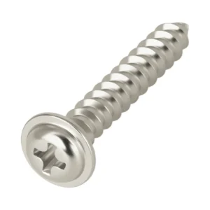 Iron Nickel-Plated Cross-Recessed Round Head With Washer Self-Tapping Screws PWA Pan Head Pointed Tip Electronics Small