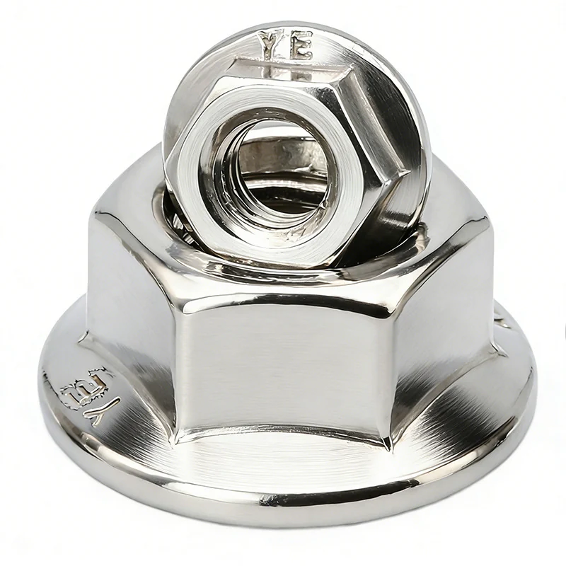 304 Stainless Steel Flange Nuts With Tooth Anti-Slip Flanged Zinc-Plated Hex Flange M4M5M6M8M10