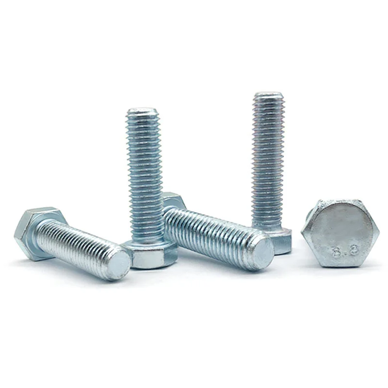 Grade 8.8 Zinc-Plated Fully Threaded Hex Bolts M4M5M6M8*10/12/14/16/18/20-110